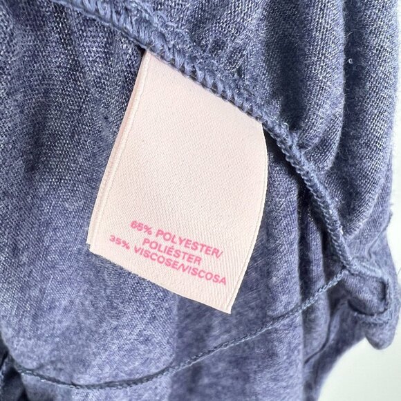 Victoria Secret Dress Blue Ruched Blouson Mini Stretch Knit - Picture 7 of 10